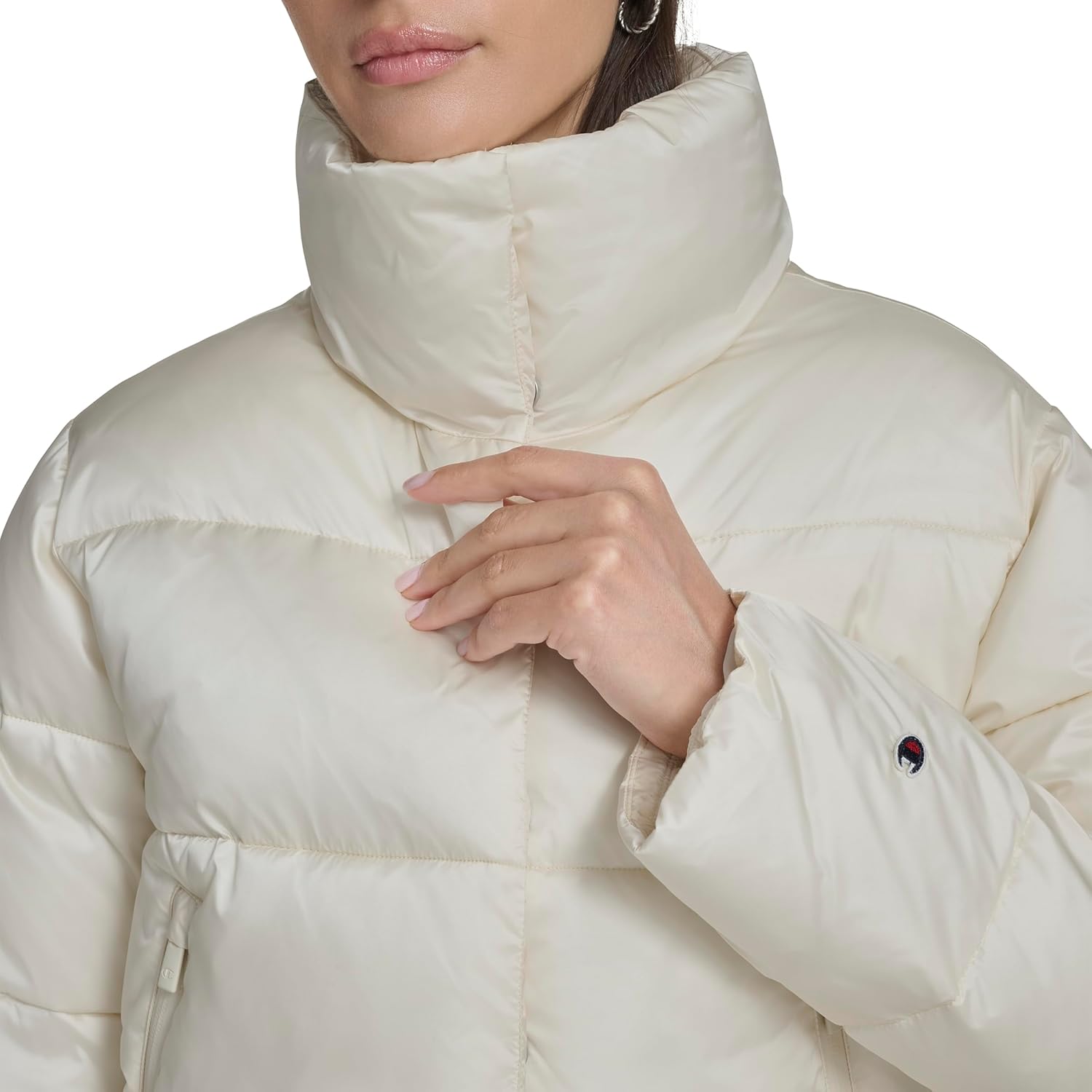 Champion womens Cropped Puffer Jacket - Image 5
