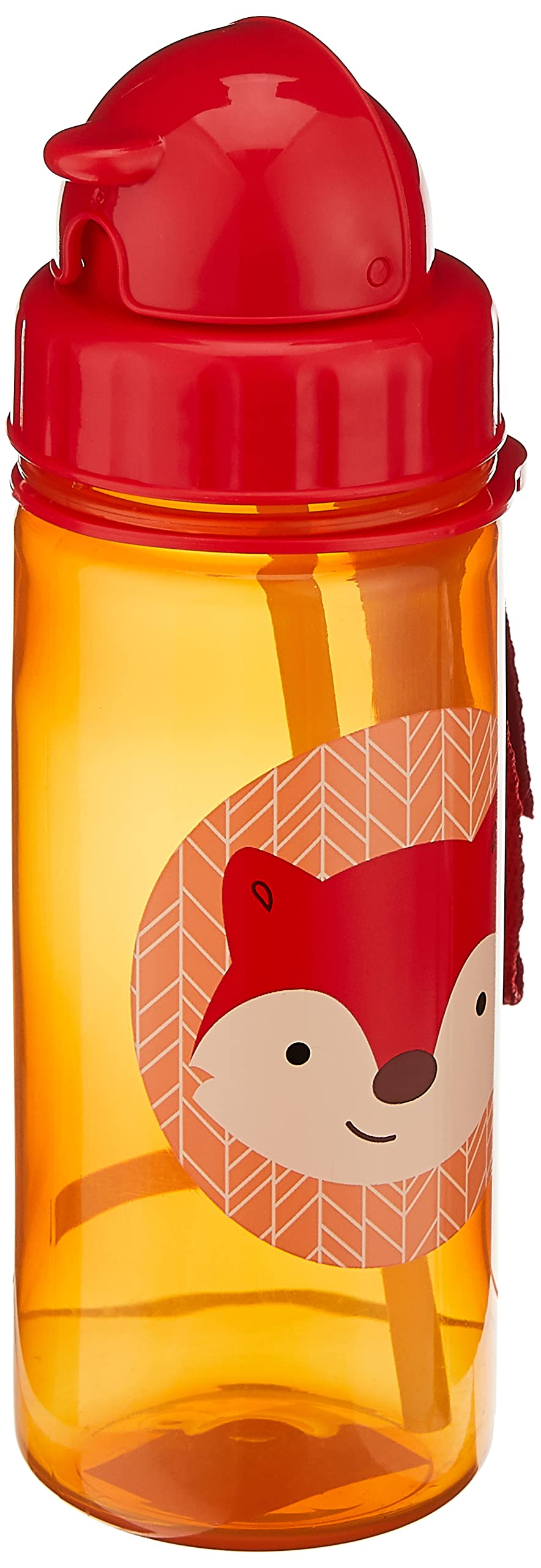 Zoo Straw Bottle - Bpa-Free Skip Hop Bottle with an Easy Grab Strap (Holds 13 oz (384.5 mL), Fox)