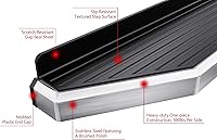 Vista 5 de APS Estribos de aluminio de 6 pulgadas (estilo plano pulido), barras laterales, escalones laterales compatibles con Toyota Highlander 2014-2019