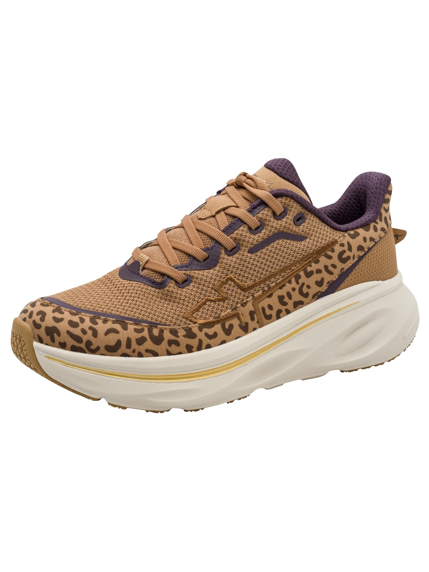 Tamaris Women's Low Flat Trainers, Brown (Leopard), 37