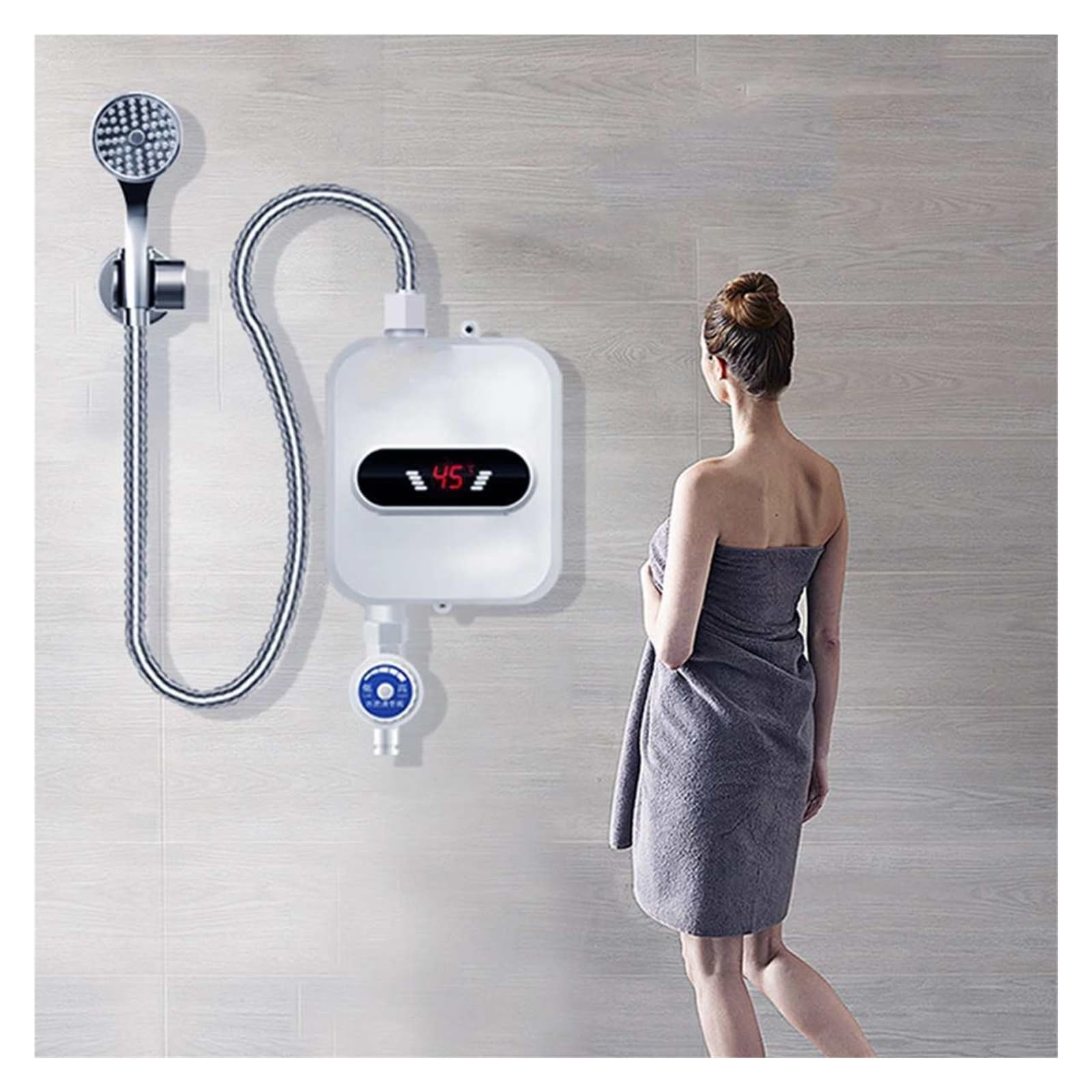 Natychmiastowy podgrzewacz wody, Elektryczny Bezzbiornikowy 3500 W Mini Natychmiastowy Podgrzewacz Ciepłej Wody Bateria Kuchenna Ogrzewanie Z Kranu 3 Sekundy Natychmiastowe