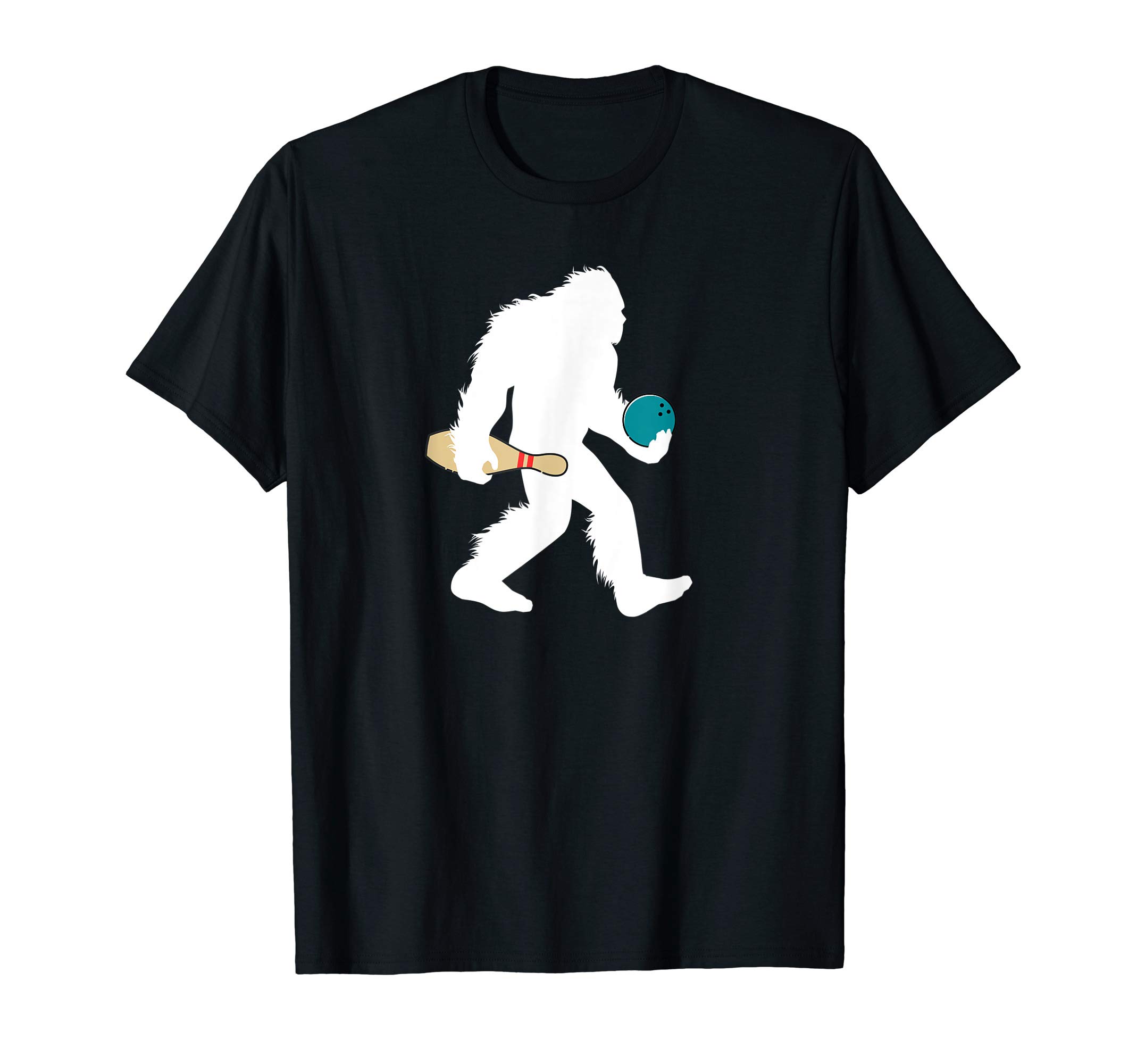 Fun Bigfoot Bowler Gift ApparelBigfoot Bowling Funny Sport Lane Sasquatch Bowler T-Shirt
