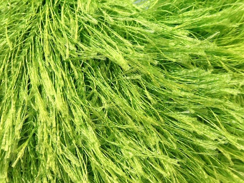 Miniatura 2 de Hilo de pestañas verde lima, 1.76 oz (1.75 onzas) 229.7 ft (76 yardas) poliéster