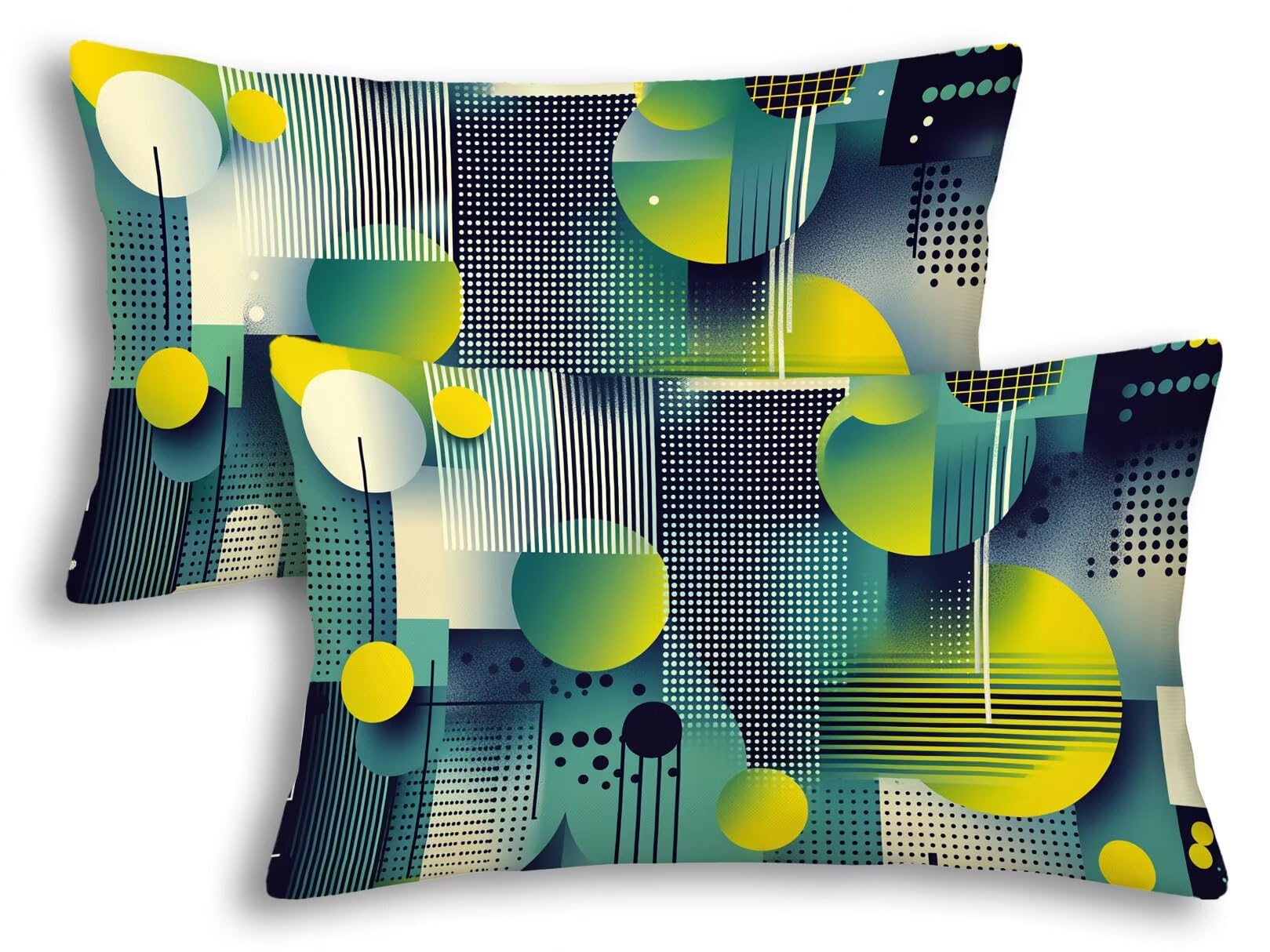Taie oreiller vert velours 40x80 cm au toucher soyeux d'exception