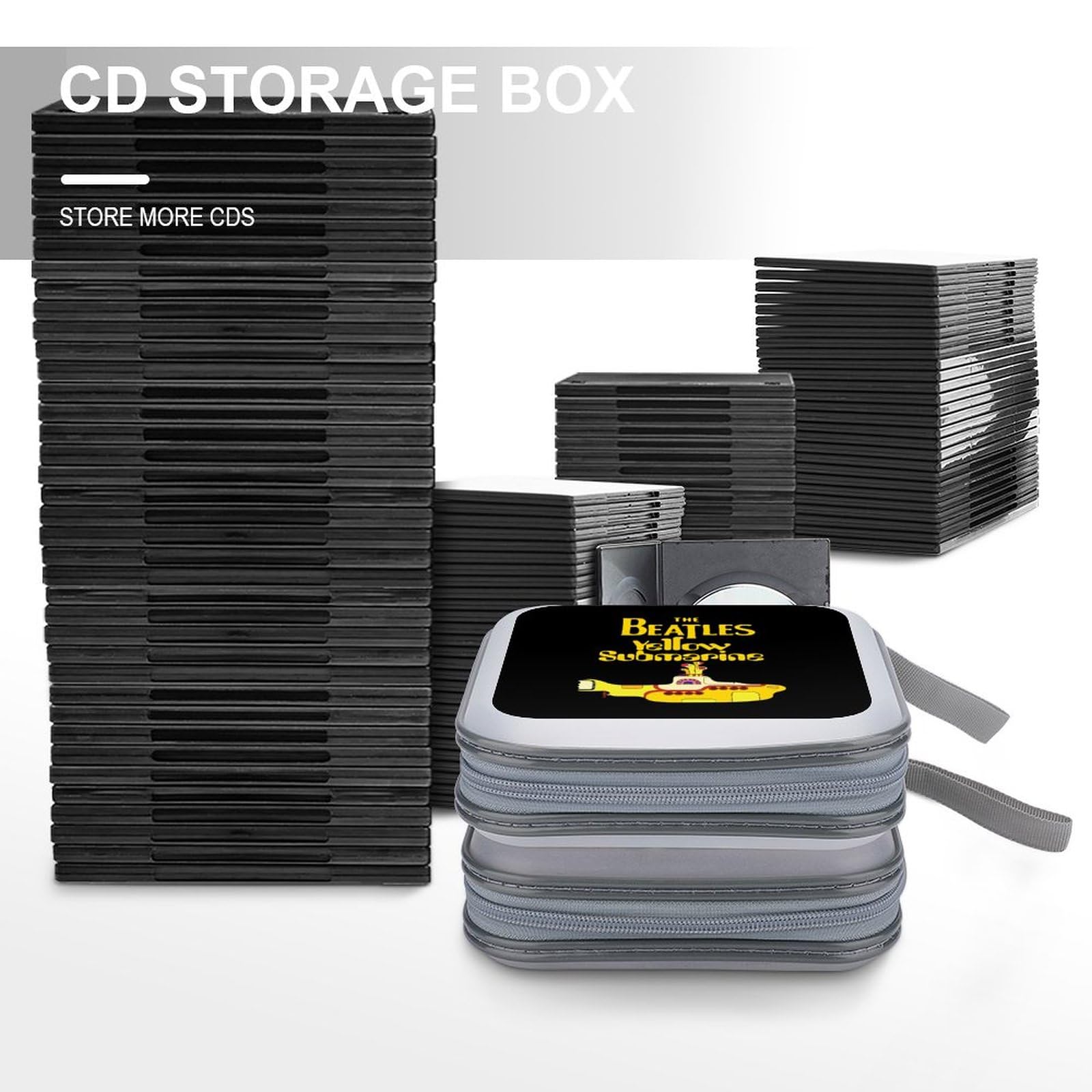 Amazon.co.jp: CDケース ザ・ビートルズ CD/DVD収納バッグ DVD