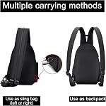 Cwatcun Camera Bag, Sling Camera Case Shoulder Backpack with Tripod Holder for Canon Nikon Sony Pentax DSLR SLR