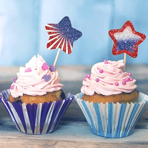 Miniatura 2 de Fancy Land 500 calcomanías para el 4 de julio, 4 de julio, rollo de estrellas patrióticas para niños, decoración de aula, calcomanías de estrellas