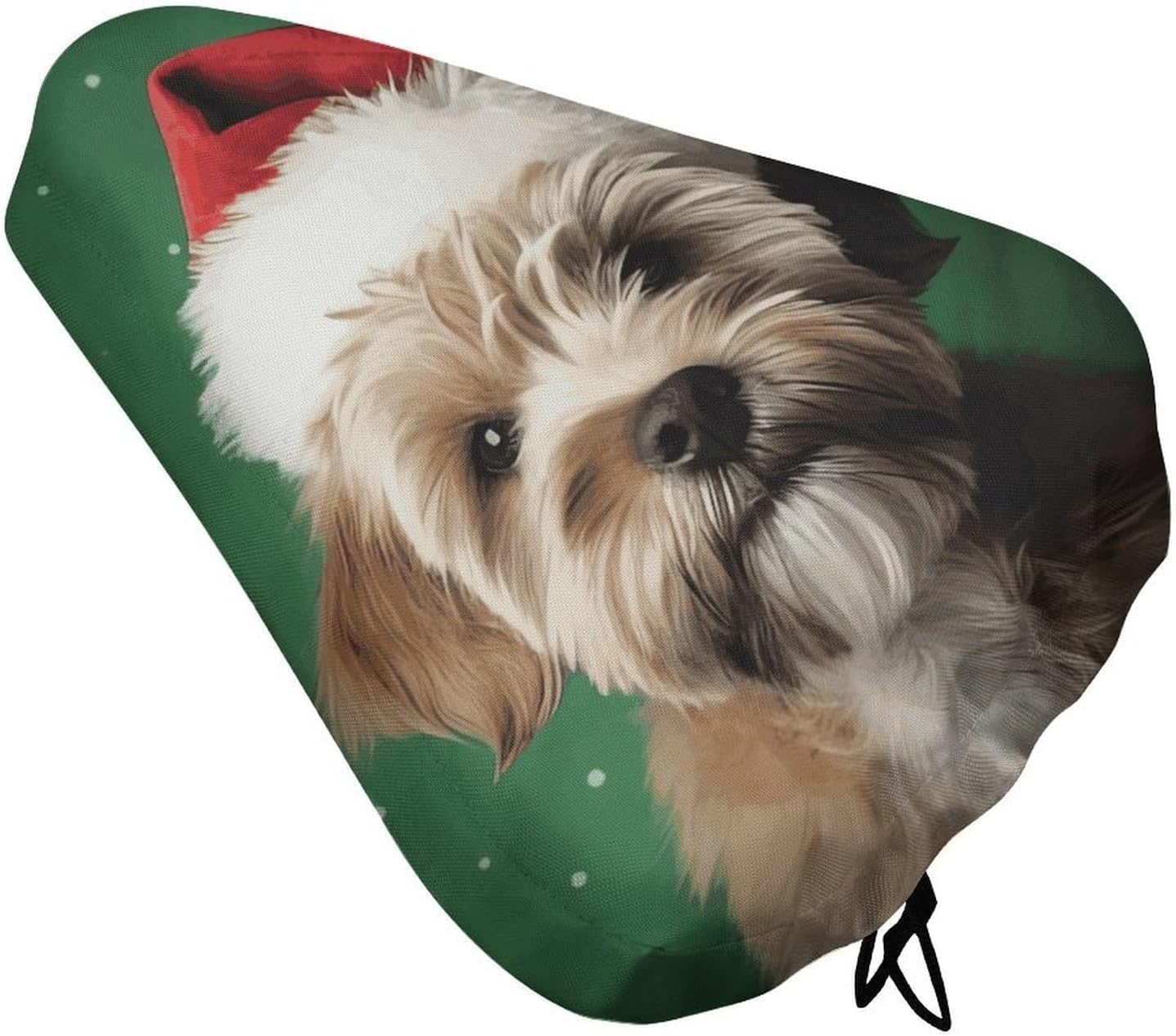 Dog Bike Seat Cover Soft Waterproof Bike Saddle Rain Cover with Drawstring Rainproof Dust Resistant Bicycle Seat Cushion Protector for Outdoor Travel, Stationary Bikes