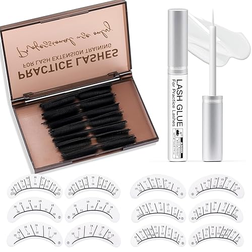 Lash Practice Kit for Beginners with 80 Pairs Practice Lashes,