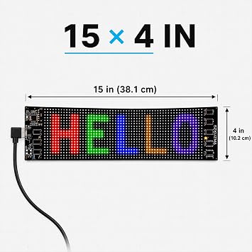 Programmable LED Sign Flexible Matrix Panel (15 x 4 - Standard/Car Window)
