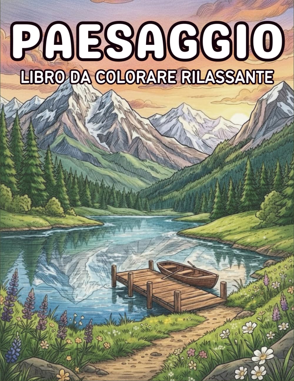 Paesaggio Libro Da Colorare Rilassante: 50 Paesaggi Rilassanti per Ridurre lo Stress e Ritrovare la Calma