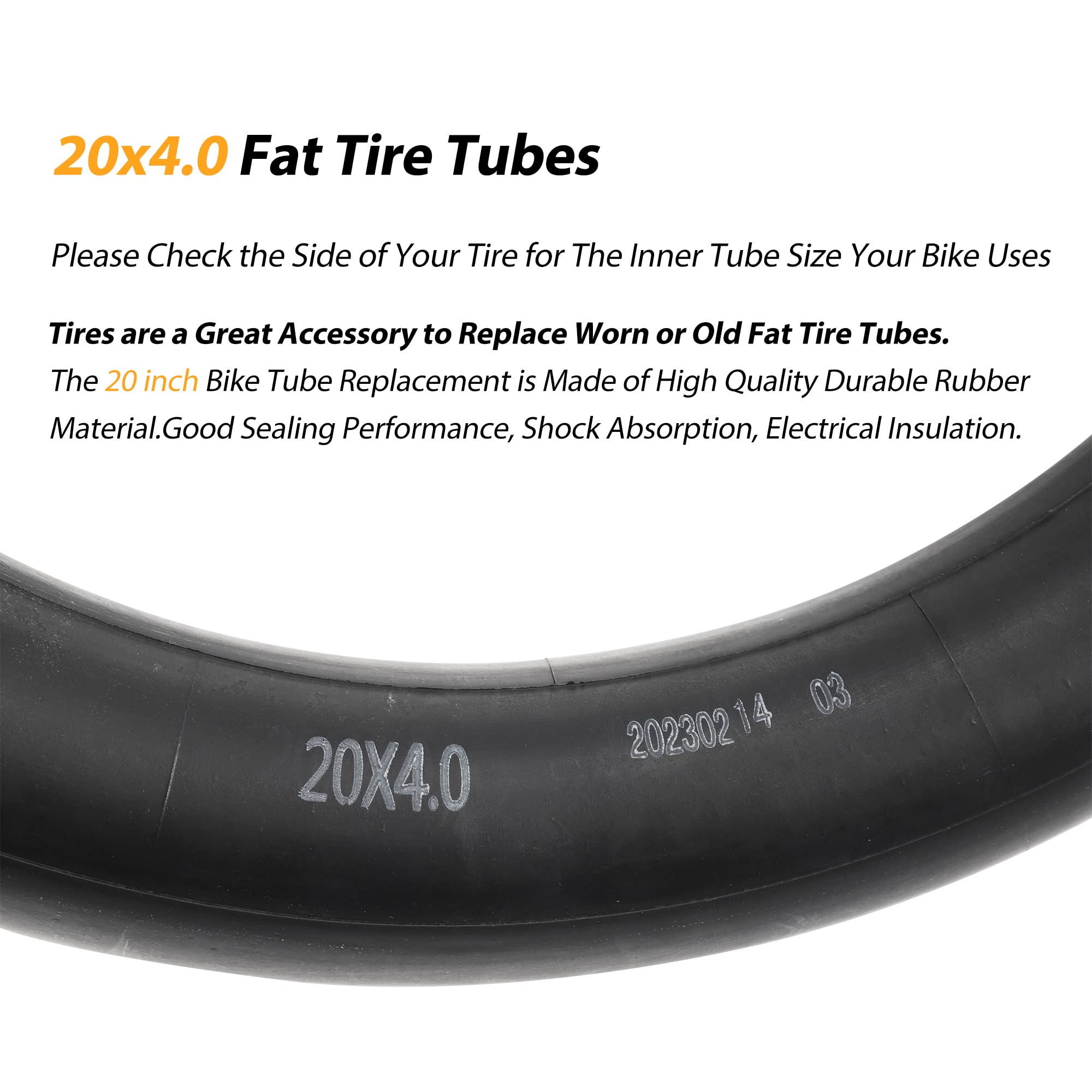 Fat Bike Bicycle Tube 20 Inch 20 Bike Tire Schrader 20x4 Inner