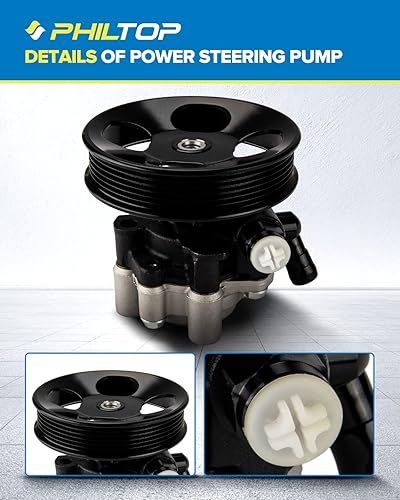 Miniatura 499 de PHILTOP Bomba de dirección asistida 20-806 OE apta para Aveo5 2007 2008, Aveo 2008, bomba de asistencia asistida 96801443, bombas de dirección