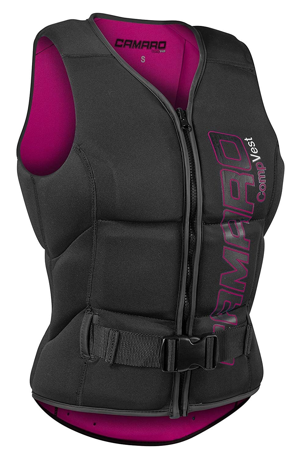 Camaro Comp Damen Slasher Neopren Prallschutz Weste Wakeboard Kite Wasserski Black/Berry