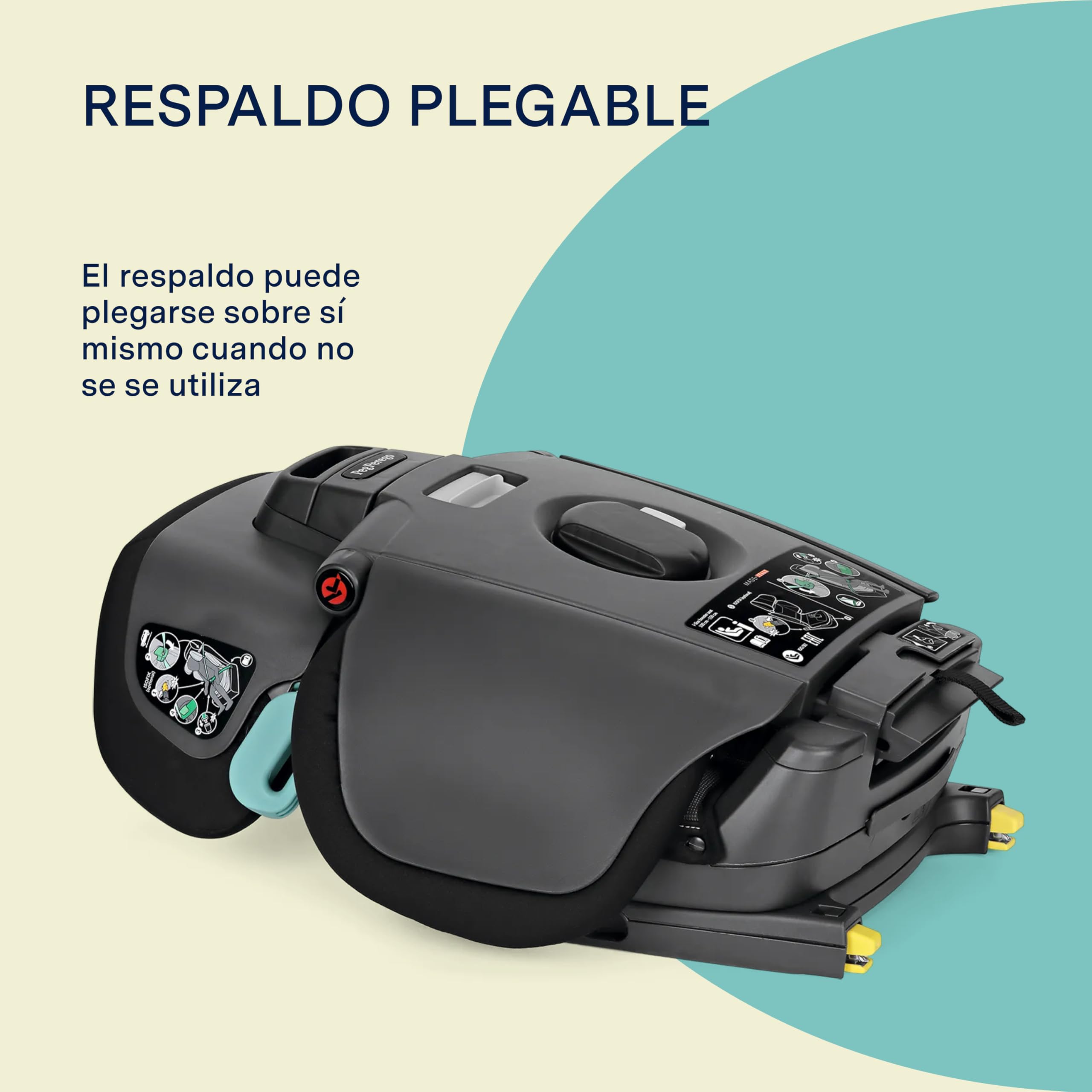 PEG Viaggio Flex Silla de Coche i-Size con ISOFIX, 100-150 cm, 3-12 años, 15-36 kg, Plegable, Reclinable, Tecnología Avanzada, Metal