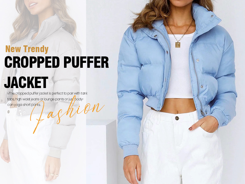Guess CROPPED PUFFER - Giacca invernale - olivgrün/oliva