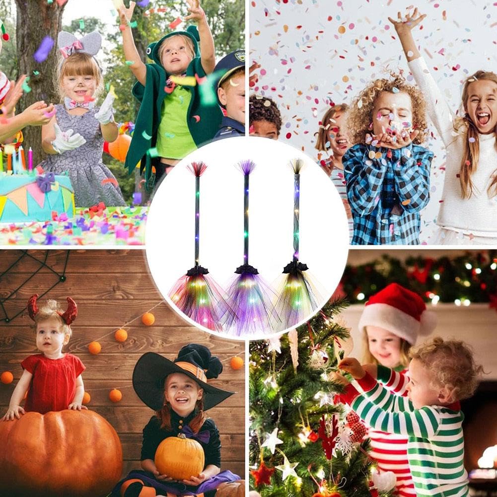 Toddmomy Scopa Da Strega Halloween In Plastica 76 Cm – Accessorio Leggero Per Costumi, Feste E Decorazioni Magiche