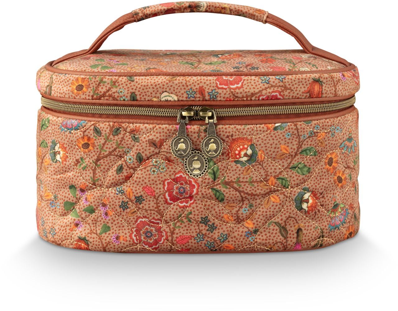 Pip Studio Cleo Beauty Case Flora Bangelore Sand 26x16x16cm