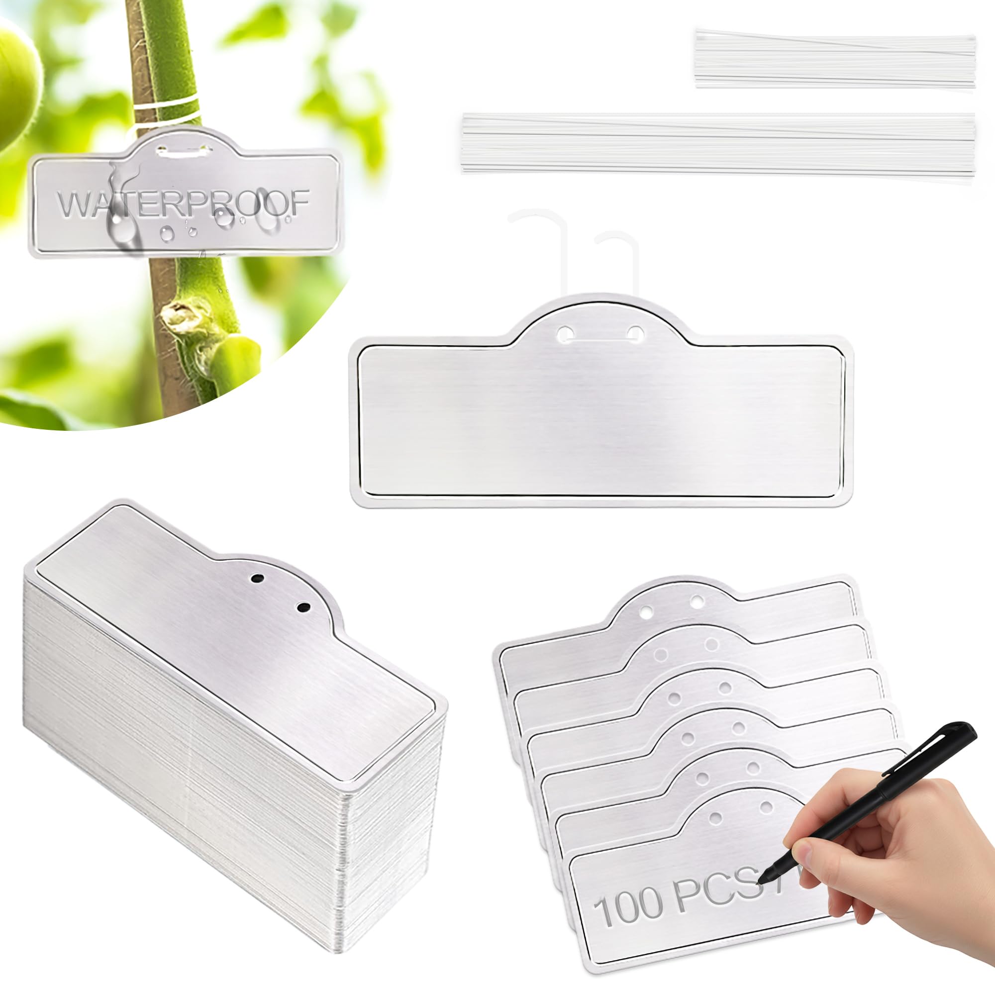 Metal Plant Labels, Aluminum Plant Tags, Tree Markers