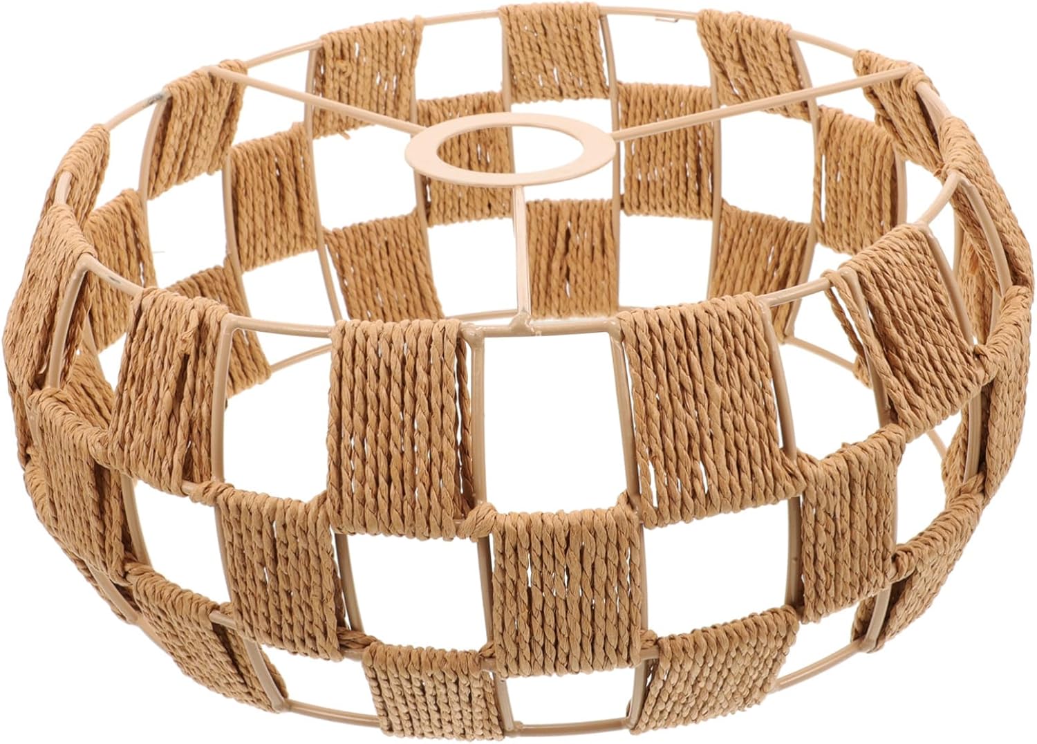 LIFKOME Ceiling Lampshade Cover Japanese Retro Design Woven Lamp Shade Replacement for Chandelier Vintage Lamp Shades