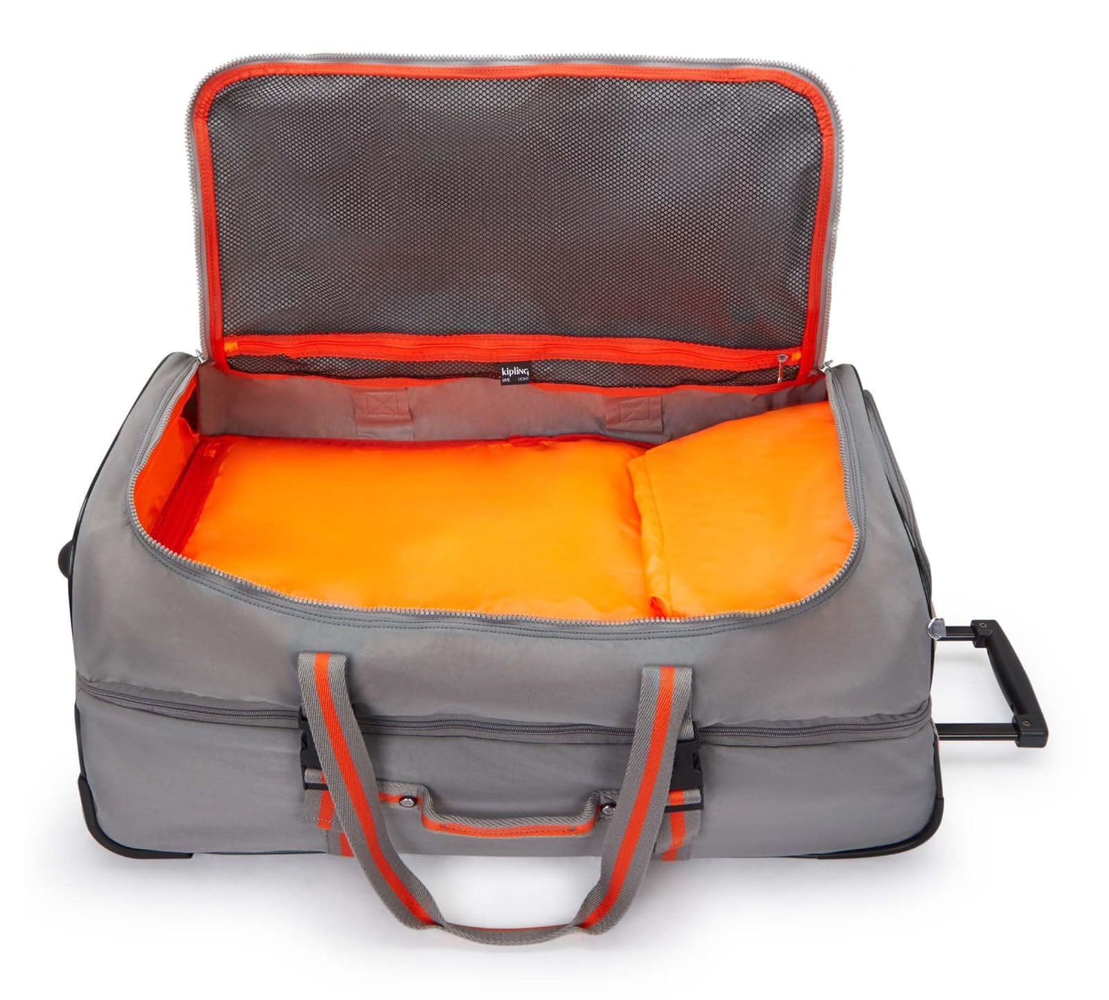 Kipling Teagan L Große Reisetasche mit Rollen, Inviting Grey