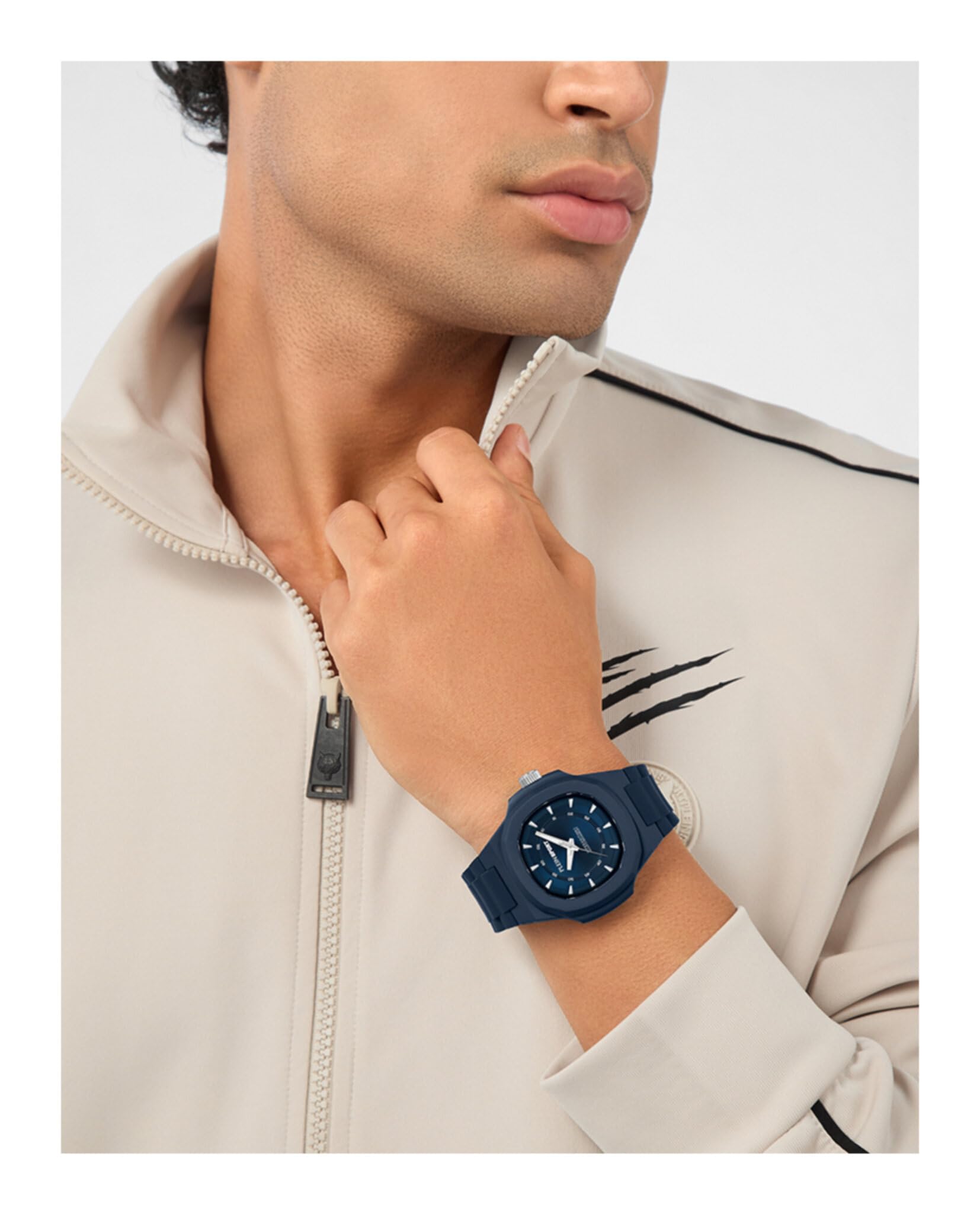 Plein Sport Unisex zegarek analogowy kwarcowy Viper Edition I niebieski PSOGA0125 silikon