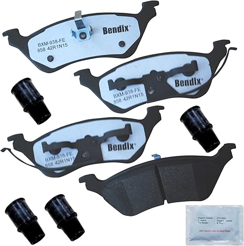 Miniatura 159 de Bendix Fleet Metlok MKD1770FM Pastillas de freno delanteras semimetálicas para Ford Expedition 2017-2010, F-150 2017-2010, Lobo 2020-2009, Lincoln