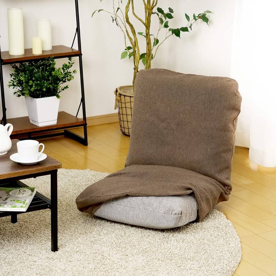 座椅子　リクライニングチェア　多機能　ブラウン　茶色 Amazon｜回転座椅子 14段ギア搭載 肘掛け付き 360度回転