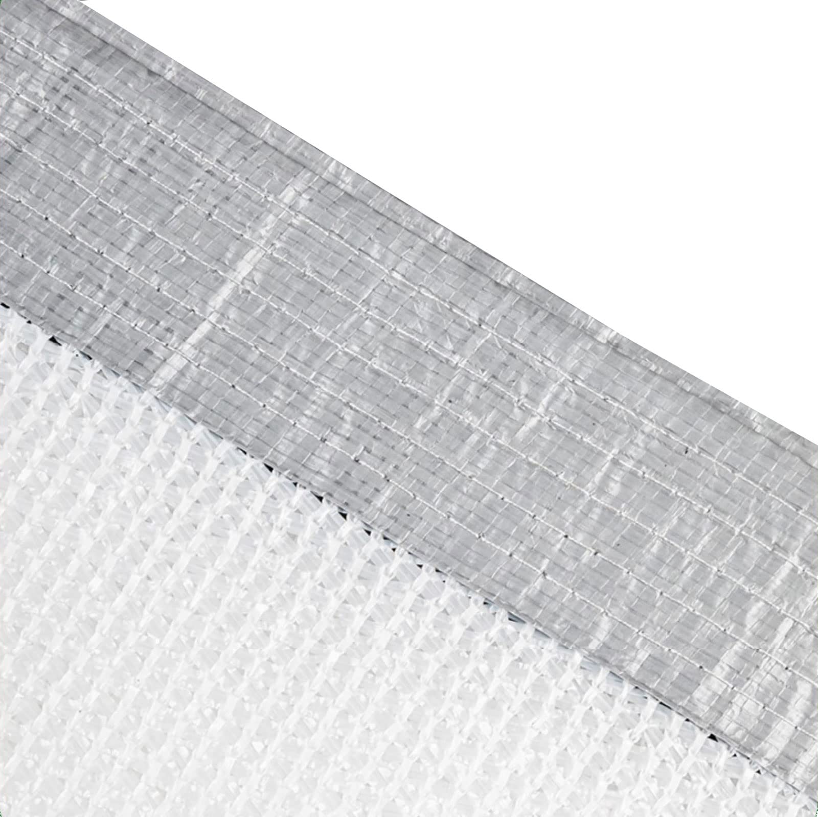 Toile d'ombrage blanche 85% avec œillets pour serre et plantes de jardin