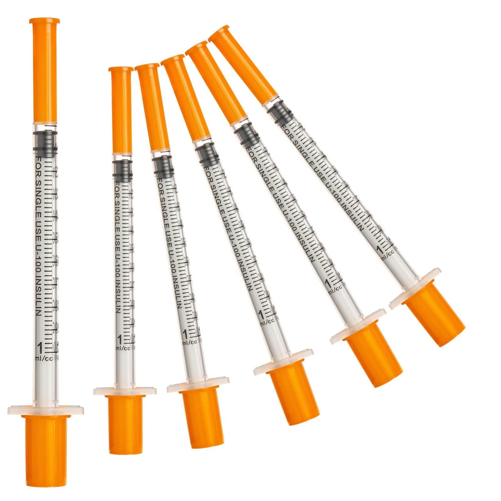 Paquete de 20 jeringas desechables de 1 ml, jeringas de suministros de laboratorio de 32 g, 1 cc, 6 mm, envueltas individualmente