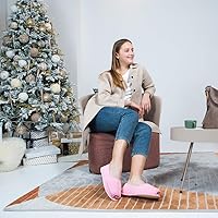 Vista 2 de Git-up -Pantuflas para mujer con diabetesartritisedema, cierre ajustable, espuma viscoelástica, punta abierta, extra ancha