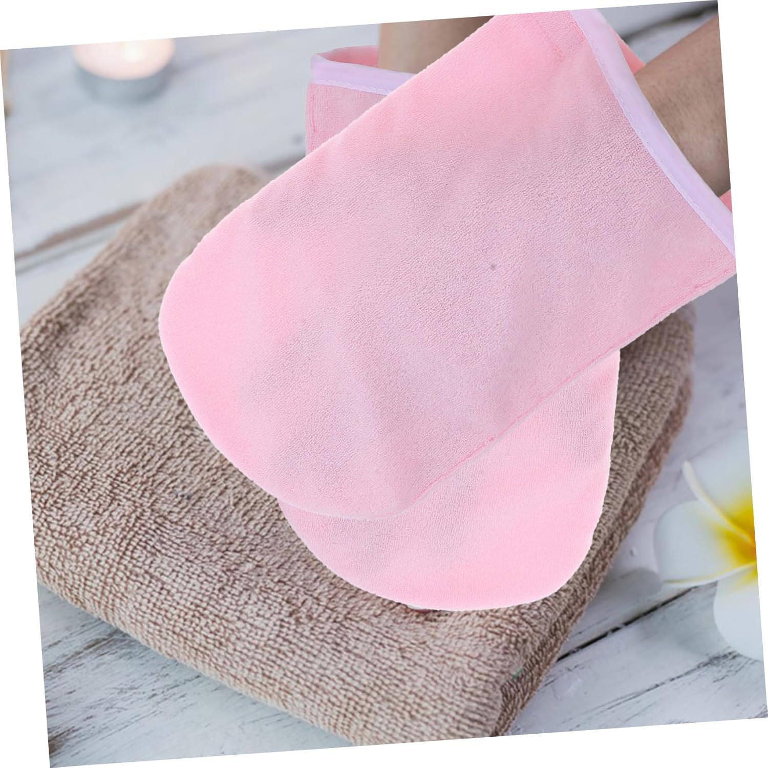 BESTYASH 5pairs Moisturizing Hand Gloves for Paraffin Wax Mitts for Soft Skin Care Breathable and Skin-friendly Design Fits for Home Use