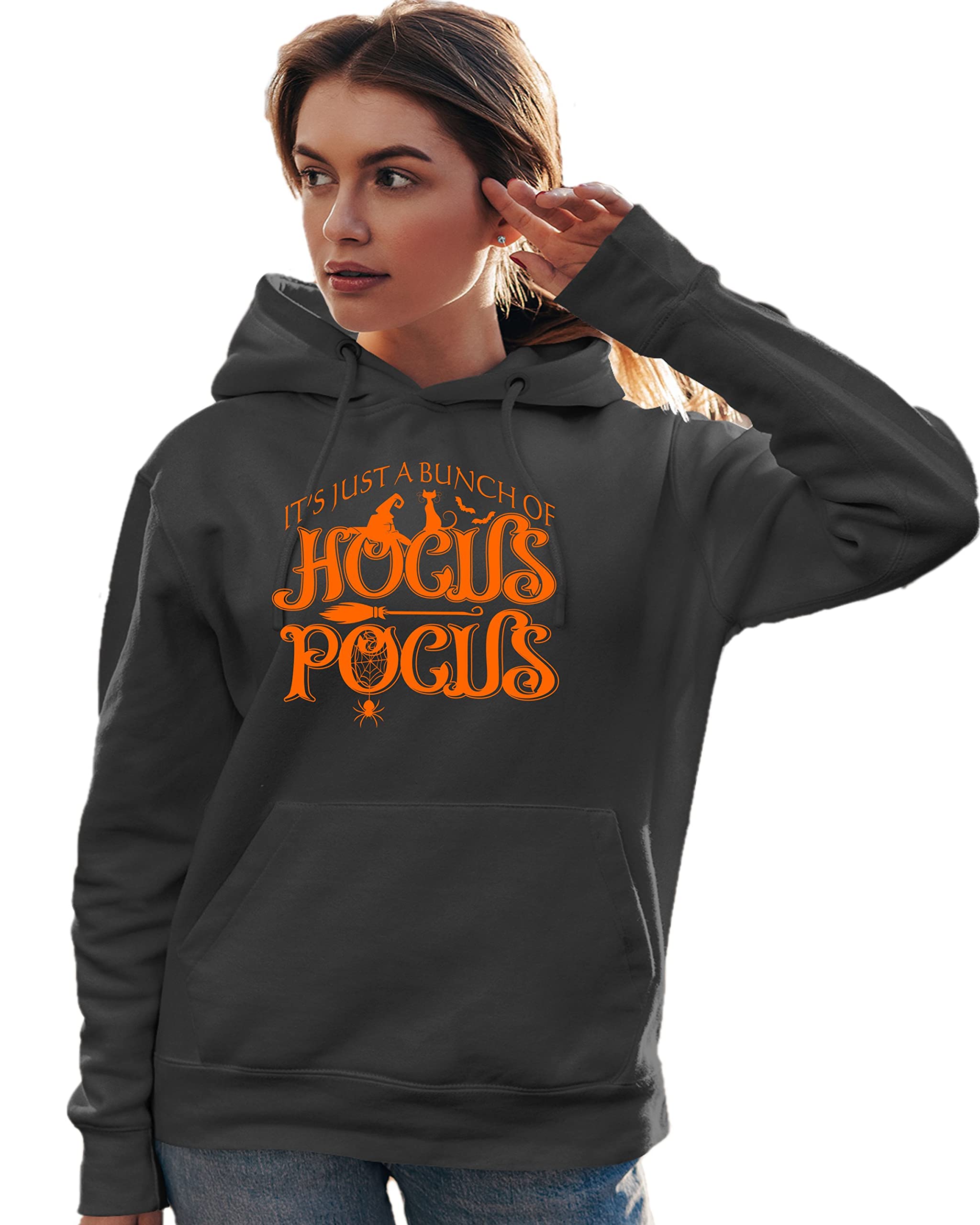 Go All Out It's Just A Bunch Of Hocus Pocus Halloween Mens Women Sweatshirt Hoodie
