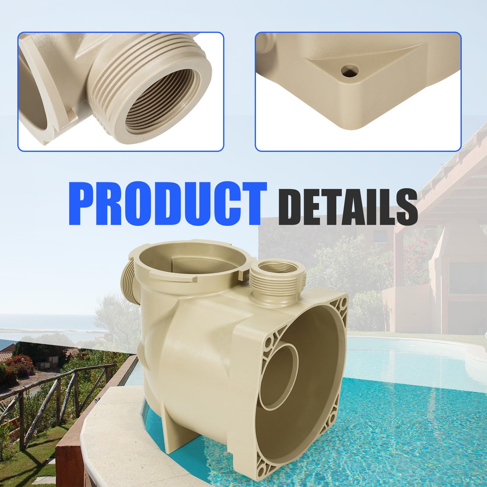 Replacement Volute With Pump Lid For Pentair SuperFlo VS & VST Pumps - Part #350089, Compatible With 1.5HP, 1.1THP, 1HP Models - View #10