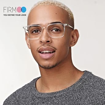 Firmoo Oversized Blue Light Blocking Glasses, Anti Digital Eyestrain Computer Glasses Scratch TR Lightweight Eyewear Frames