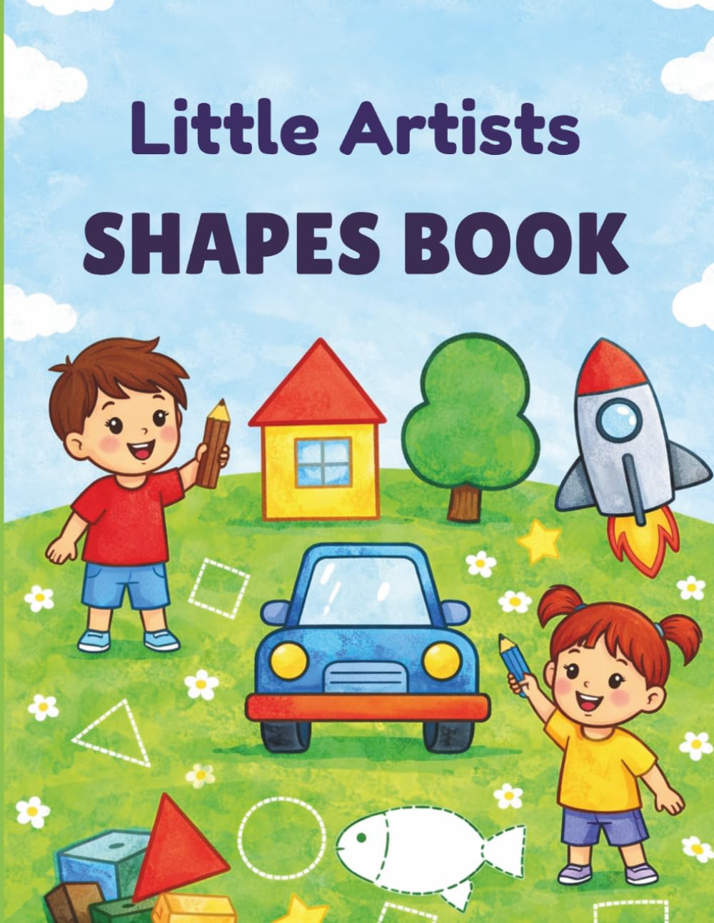 Little Artists Shapes Book: Draw,Create, and Learn Shapes!