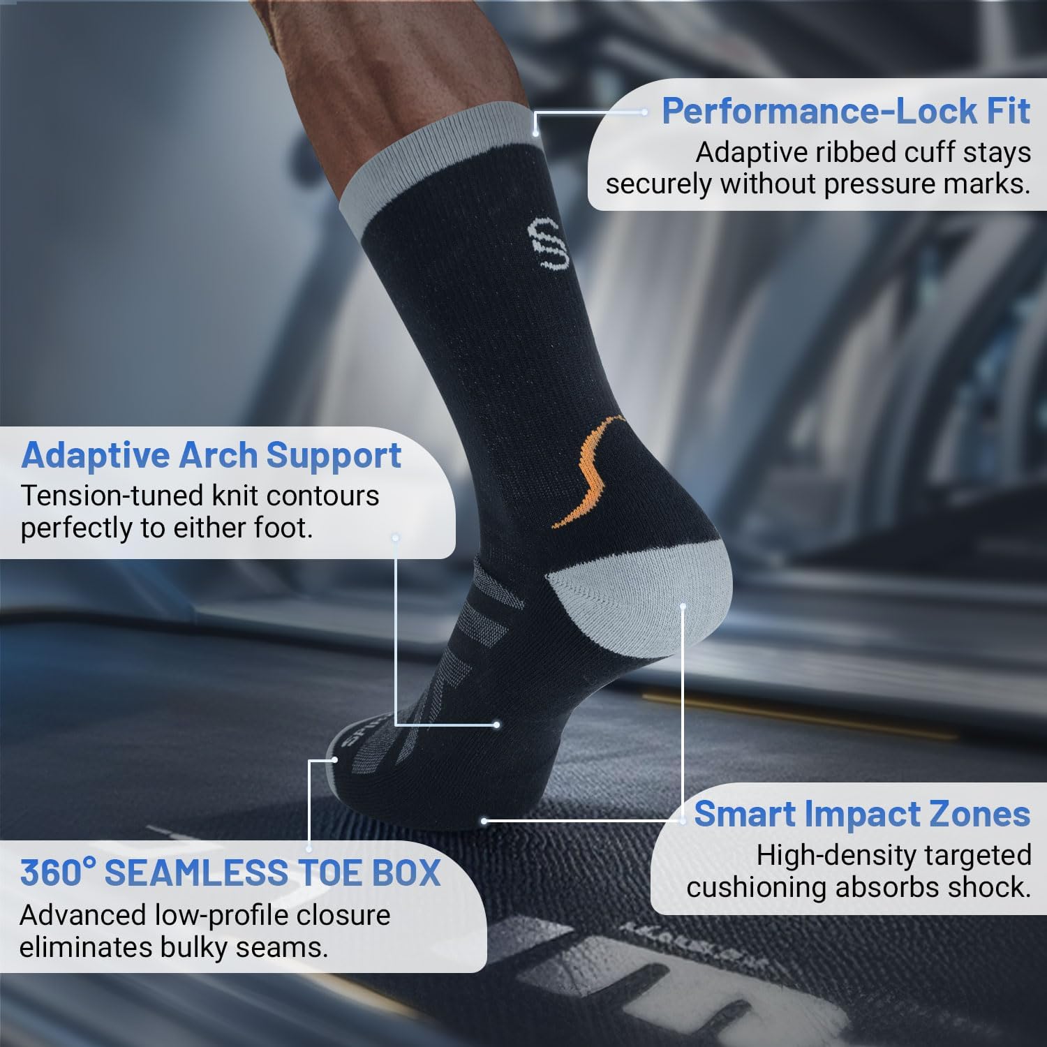 Hiking Socks 2-Pack - Moisture-Wicking & Anti-Blister for Men & Women | Quick-Dry, 3D Arch Support, Odor Control