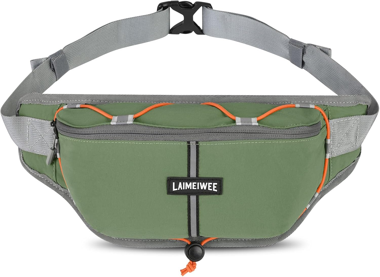 Fanny Pack for Women Men, Water-Resistant Travel Waist Pack with RFID Blocking, Wide Opening Crossbody Belt Bag for Phone, Passport, Small Hip Pack for Running, Hiking, Workout（Green）