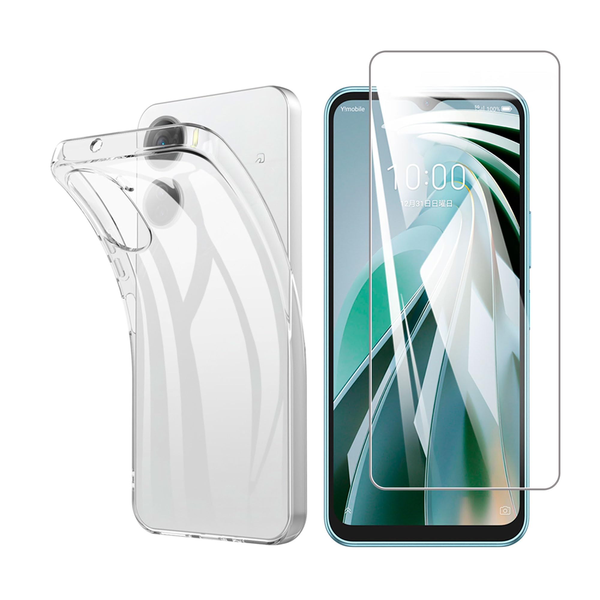 Libero 5G IV スマートフォン 本体ホワイトカバーフイルム