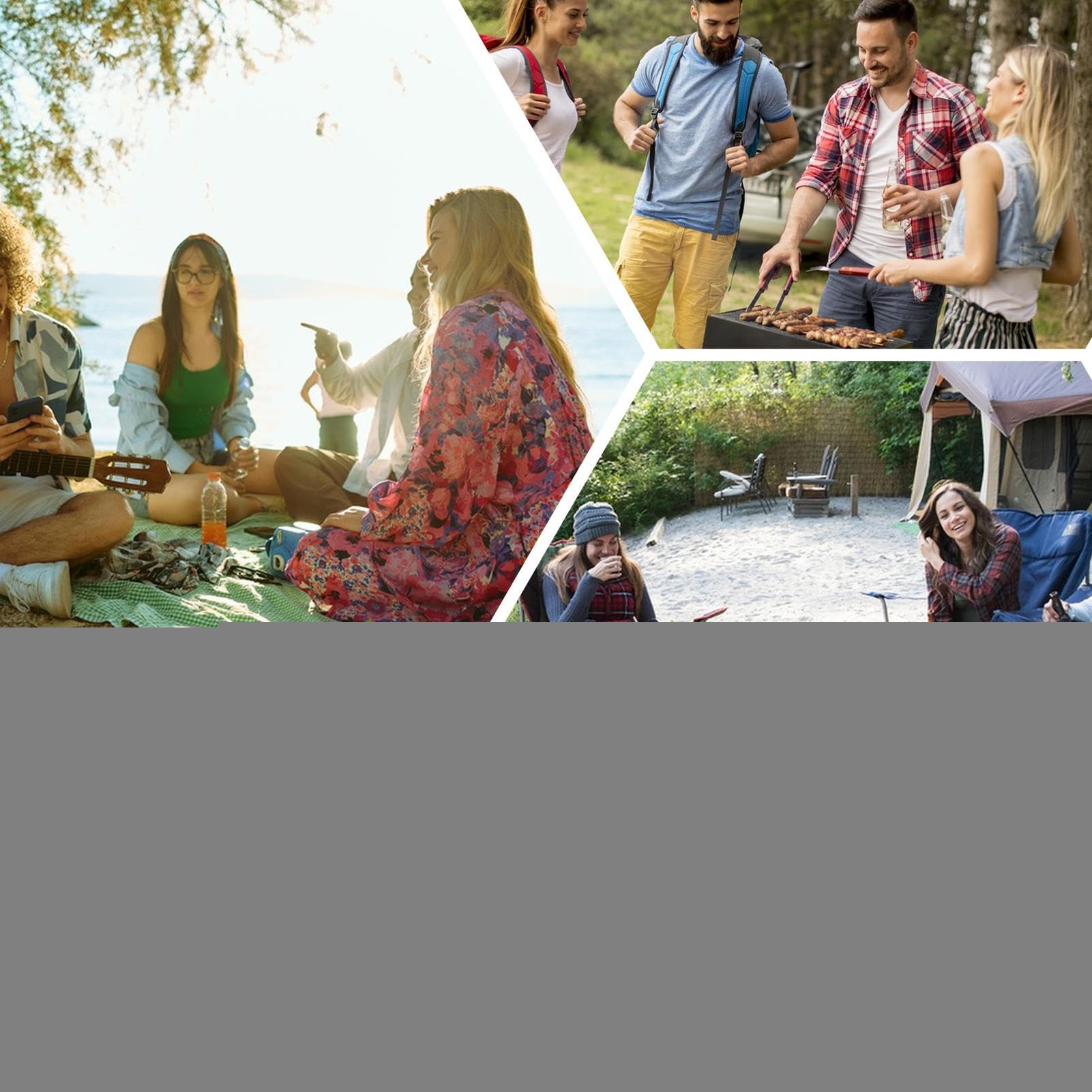 Set da cucina con zaino in spalla, set di bollitore, attrezzatura leggera di sopravvivenza per picnic in famiglia, viaggi, cortile, zaino in spalla, prato, escursioni all'aperto avventure
