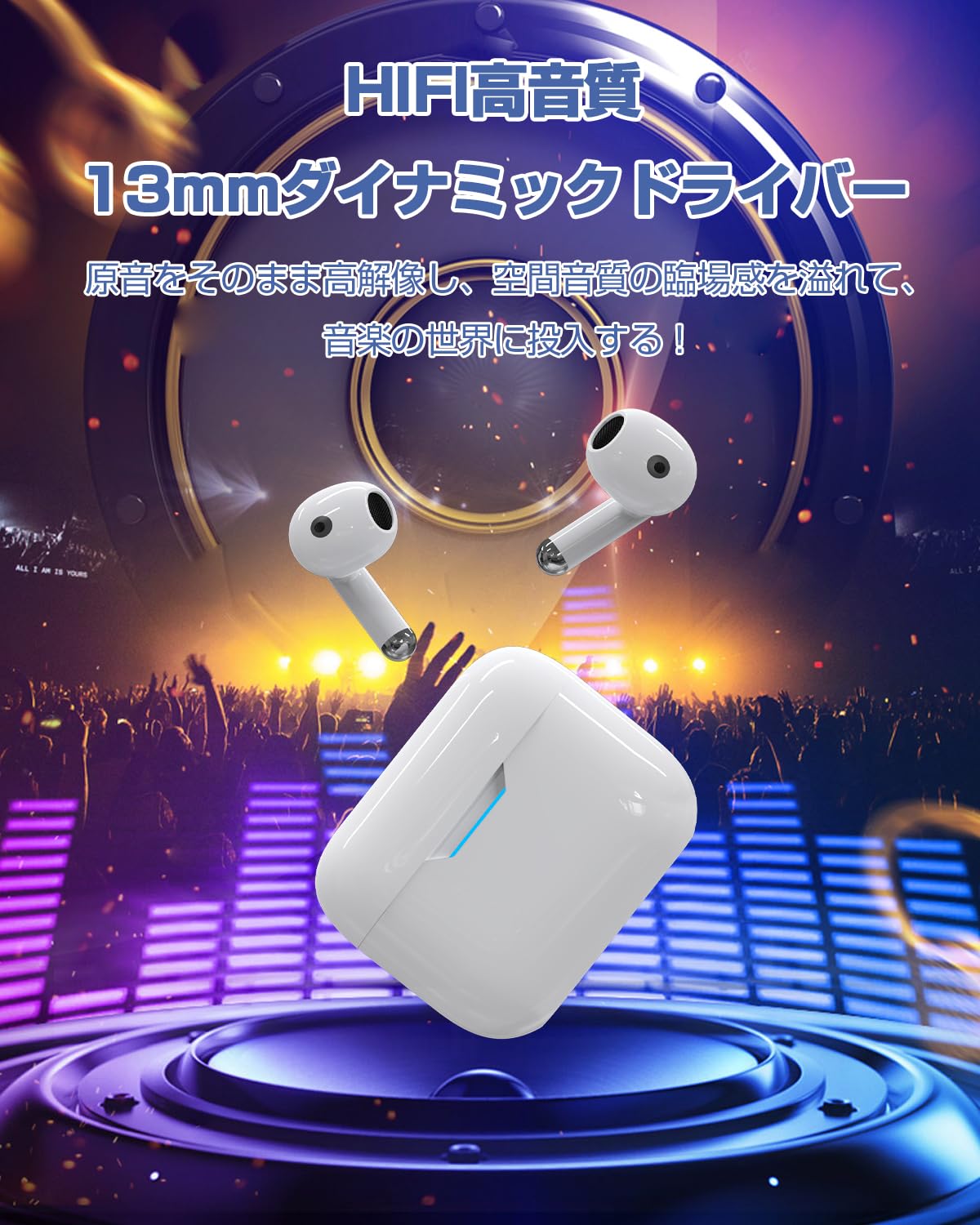 Amazon.co.jp: ワイヤレスイヤホン bluetooth 5.4 【ダブル マイクENC