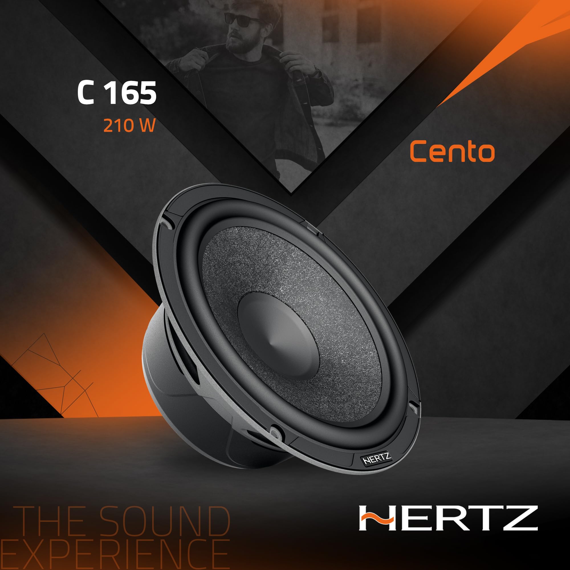 Hertz C 165 – Coppia di woofer da 165 mm, 210 W peak, 4 ohm, cono SPP-M in carta semi-pressata e magnete in ferrite ad alta densità per mid-bass dinamico nei sistemi car audio