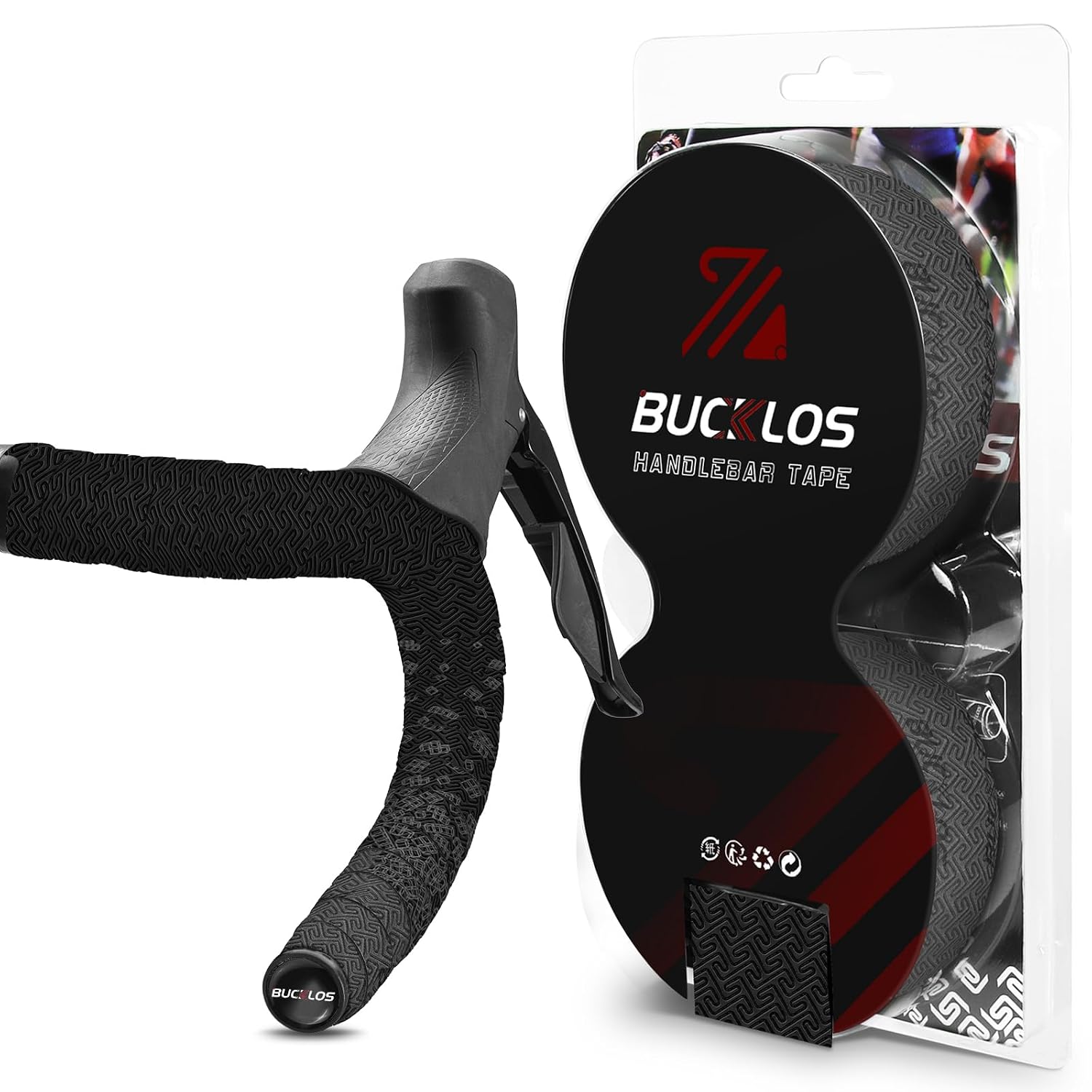 BUCKLOS Bike Handlebar Tape for Road Bike Comfortable Bicycle Handlebar Tape EVA Bike Bar Tape Grip 2 Pcs Bicycle Drop Bar Wraps Bule