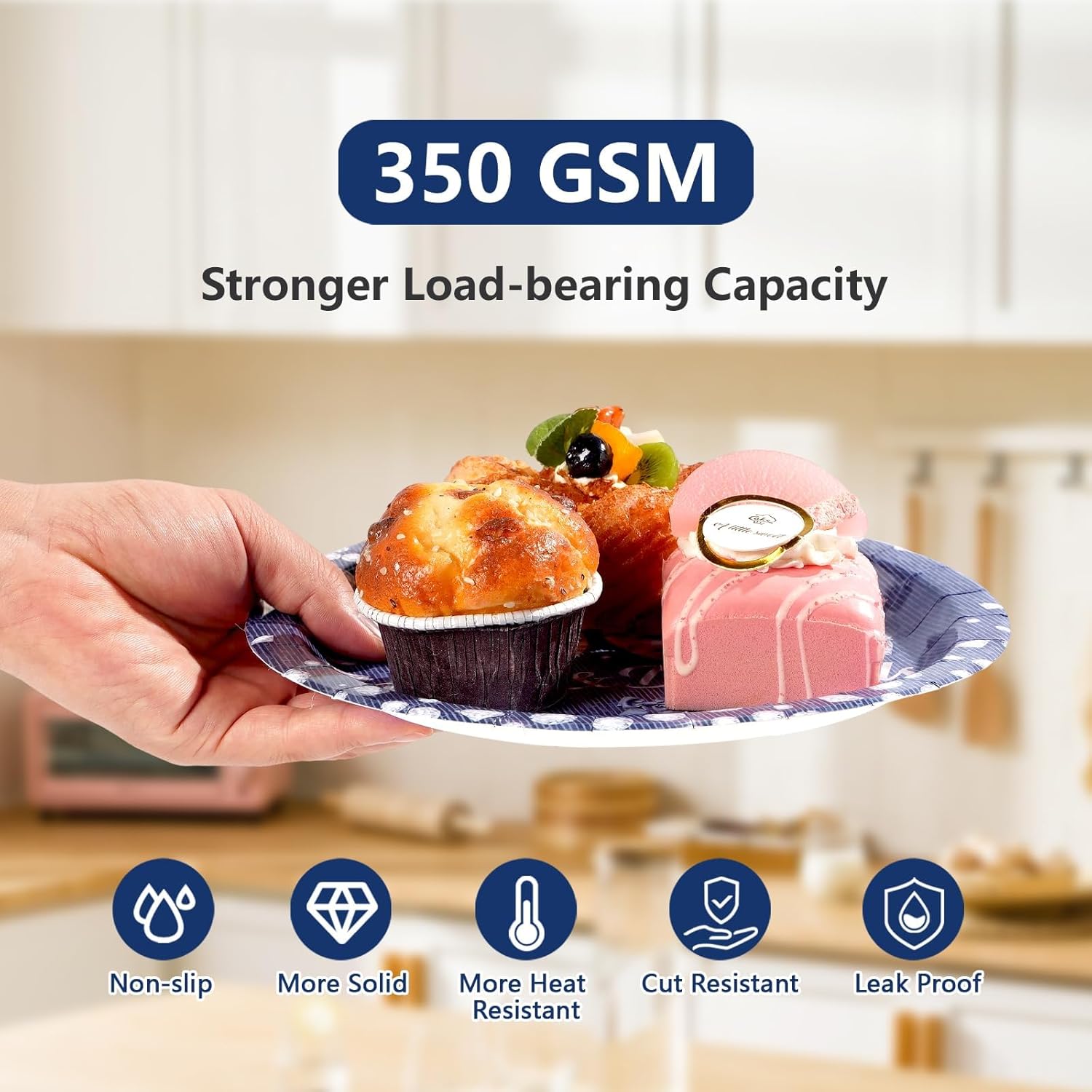 96Pcs 50th Birthday Party Decorations Denim and Diamonds Theme 50 Years Old Plates and Napkins Disposable Tableware Set for Men Women 50th Birthday Cowboy Retirement Party Supplies, Serves 24 - Image 4