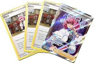 Klara SWSH302 Full Art - Pokemon 4 Card Lot - Black Star Promo & x3 Cosmic Holo