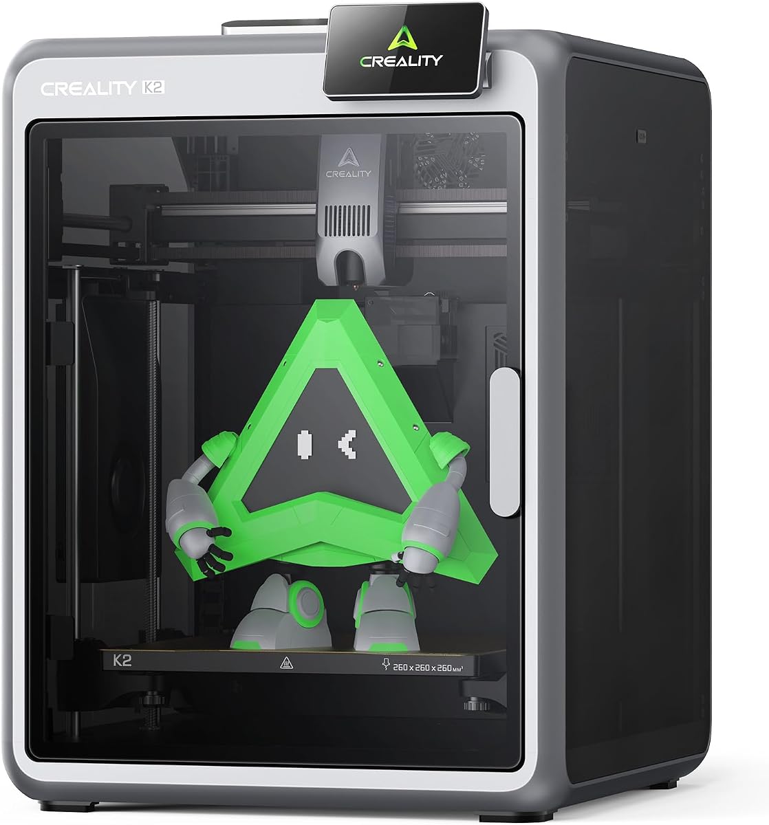 Creality K2 3D Printer, Multicolor Printing High-Speed 600mm/s | Auto Leveling, Smart AI Camera, Rock-Solid Frame, Direct Drive Extruder, Quiet Printing, Build Volume 260 * 260 * 260mm