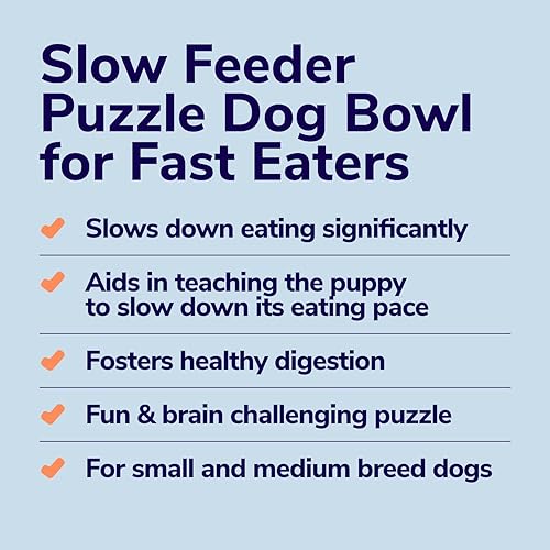 Miniatura 2 de Tazón de alimentación lenta para perros que comen rápido, para perros pequeños y medianos, laberinto de rompecabezas para perros que ayuda a