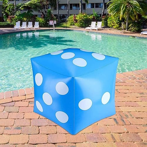 Miniatura 7 de Dados inflables para piscina, dados de fiesta novedosos, dados para playa, cubos inflables para jardín y actividades de adultos, juego familiar,