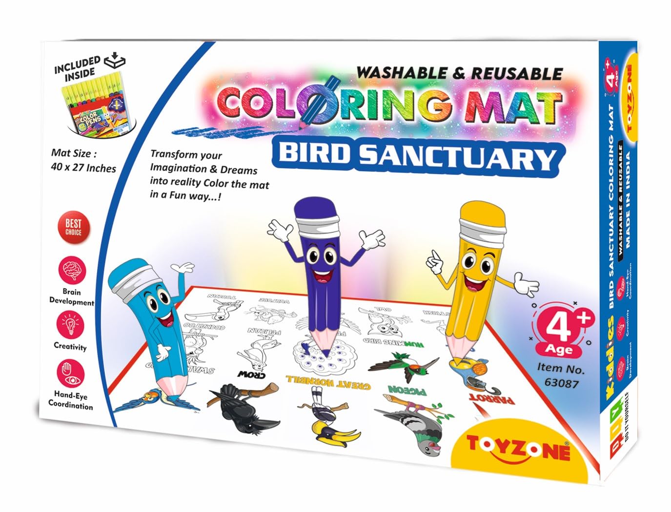 See full amazon price history chart for TOYZONE Bird Sanctuary Coloring Mat | Reusable and Washable |Colouring Mat for Kids 3+ Years TOYZONE Bird Sanctuary Coloring Mat | Reusable and Washable |Colouring Mat for Kids 3+ Years (B0CKXXJD1G) Amazon Price History, Amazon Price Tracker