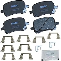 Vista 207 de Pastillas de Freno Delanteras Cerámicas Bendix Priority1 CFC430A para Modelos Selectos INFINITI G35, I30, Nissan 350Z, Altima, Juke, Maxima, Sentra